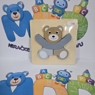 Drvena slagalica - Medo 15 x 15 x 1,5 cm