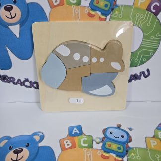 Drvena slagalica - Avion 15 x 15 x 1,5 cm