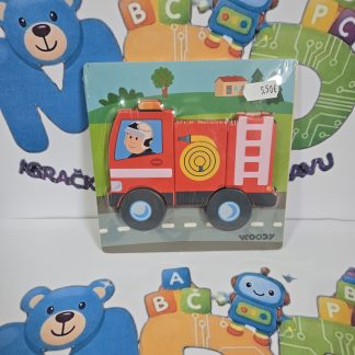 Drvena slagalica - vatrogasac 15 x 15 x 1,5 cm ( dob 1+)