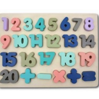 Drvena slagalica - matematički znakovi i brojevi